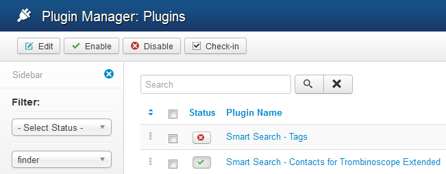 Smart Search plugins Smart Search plugins