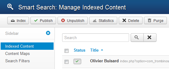 Content indexing Content indexing