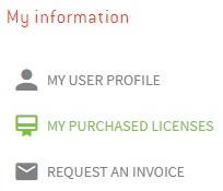 Member menu