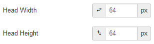 Set the visual element size