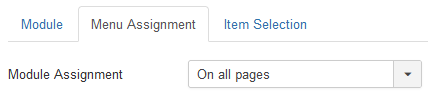Assign the module to areas