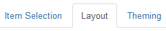 Click the layout tab