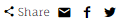 Share icons without color