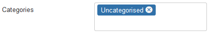 Remove the option all categories