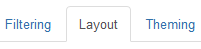 Click the layout tab