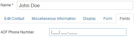 New phone number