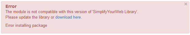 Missing library on install Missing library on install